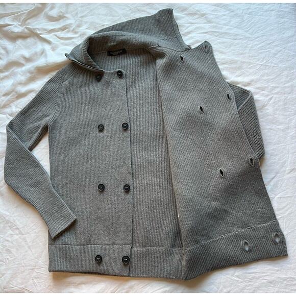 Golden Goose Double Breasted Rib Knit Cardigan Women’s M Biker Zip Neck EUC - Picture 6 of 10